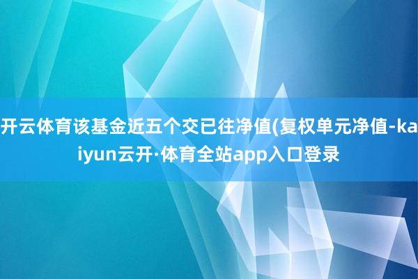 开云体育该基金近五个交已往净值(复权单元净值-kaiyun云开·体育全站app入口登录