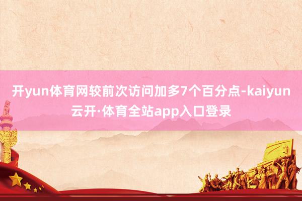 开yun体育网较前次访问加多7个百分点-kaiyun云开·体育全站app入口登录
